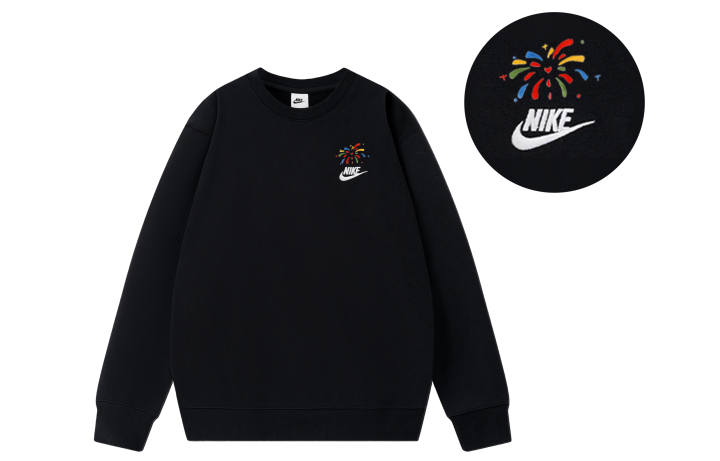 Nike Nike Sweatshirts Unisex Black Crew Neck Moderate Regular
