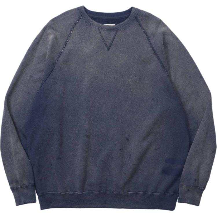 MADNESS Sweatshirts Unisex Dark Marine Blue Crew Neck Moderate Regular