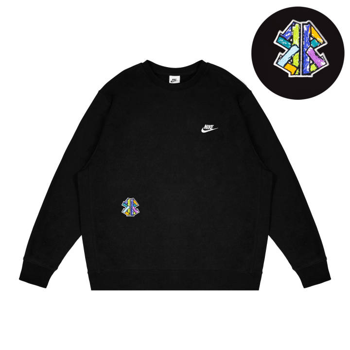 Nike Nike Dri Fit Sweatshirts Unisex Black Crew Neck Moderate Other