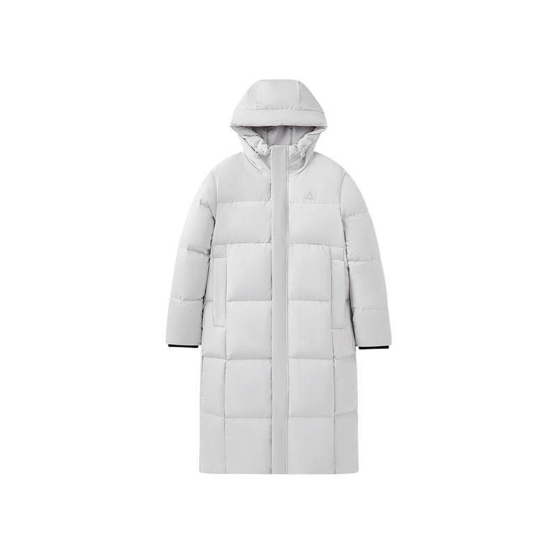 PEAK PEAK Down Jackets Unisex Iron Gray Hooded Thickened Down Jacket