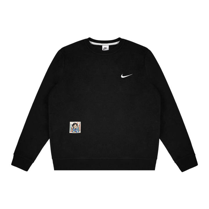 Nike Nike Dri Fit Sweatshirts Unisex Black Crew Neck Moderate Regular