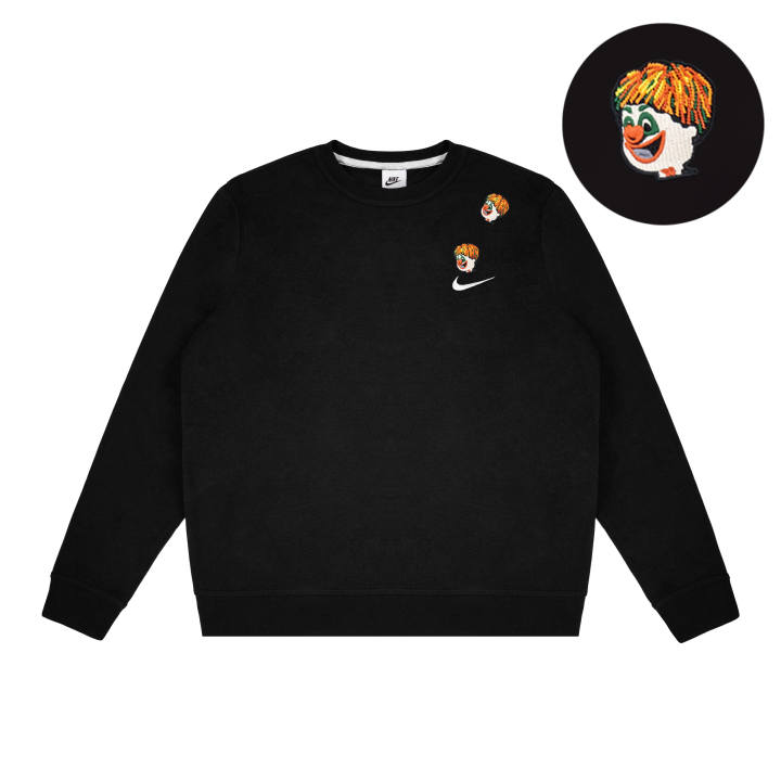 Nike Nike Dri Fit Sweatshirts Unisex Black Crew Neck Moderate Regular