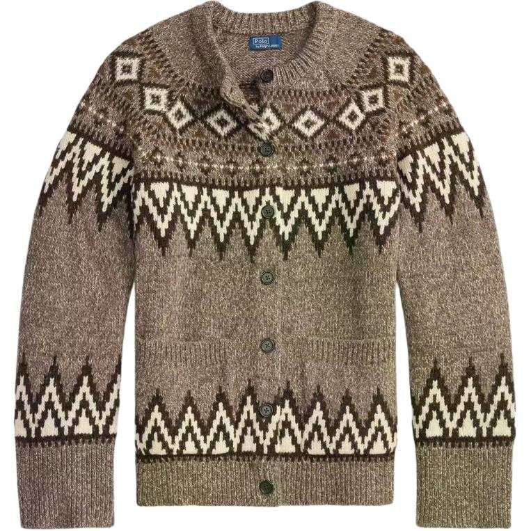 Polo Ralph Lauren fairisle-pattern crew-neck cardigan