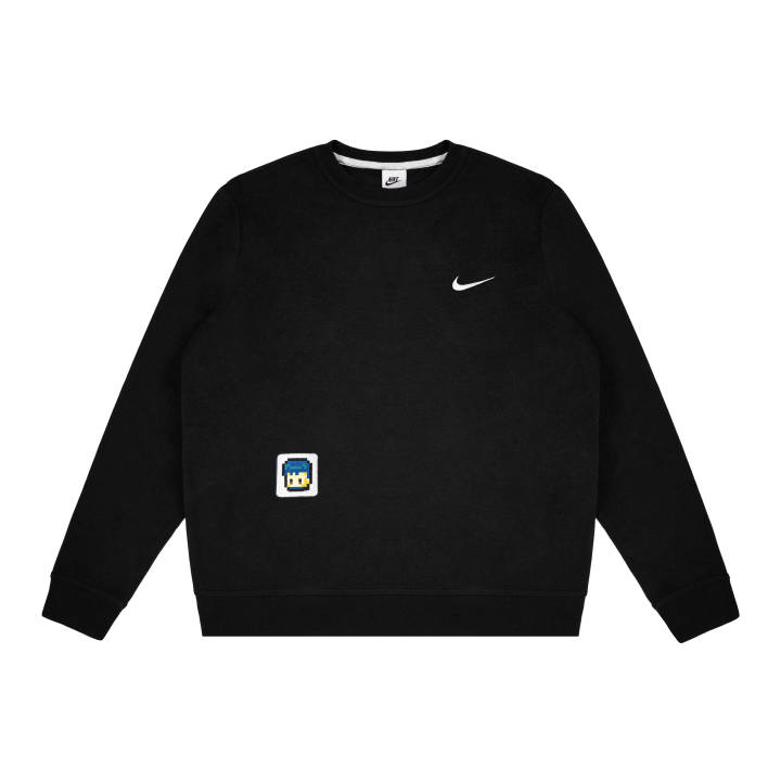 Nike Nike Dri Fit Sweatshirts Unisex Black Crew Neck Moderate Regular