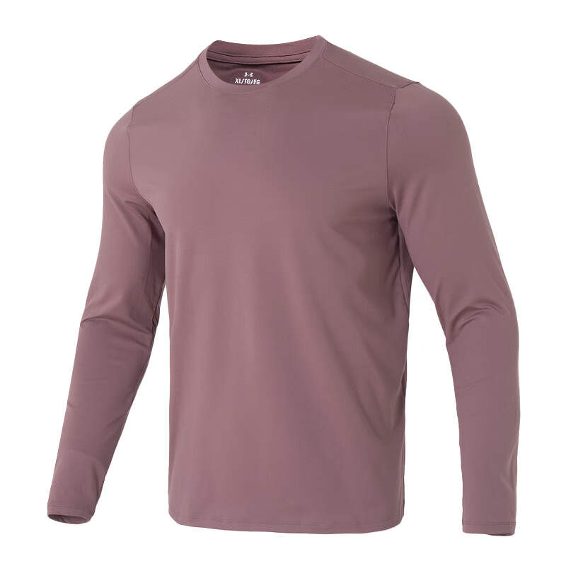 Under Armour T Shirts Men's Peach Crew Neck Moderate