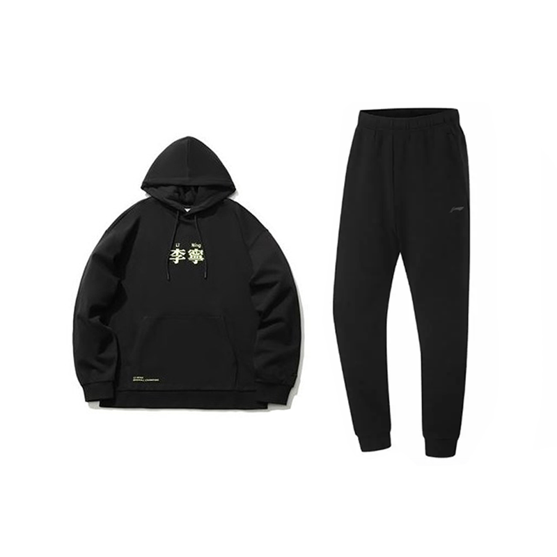 Li-Ning Li Ning Casual Sportswear Unisex Black+Black