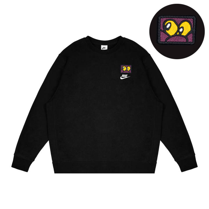 Nike Nike Dri Fit Sweatshirts Unisex Black Crew Neck Moderate Other