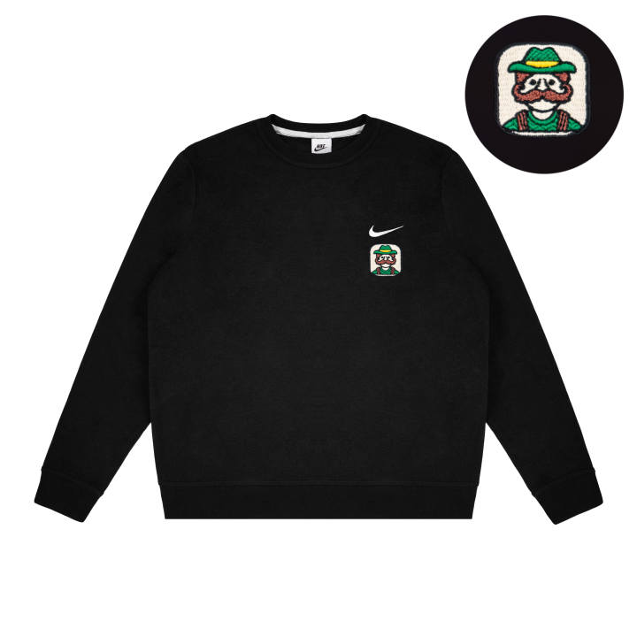 Nike Nike Dri Fit Sweatshirts Unisex Black Crew Neck Moderate Regular