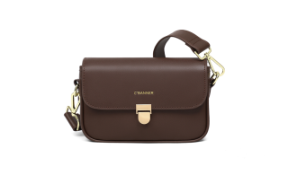C°BANNER Cow Leather Shoulder Bag Women's Coffee
