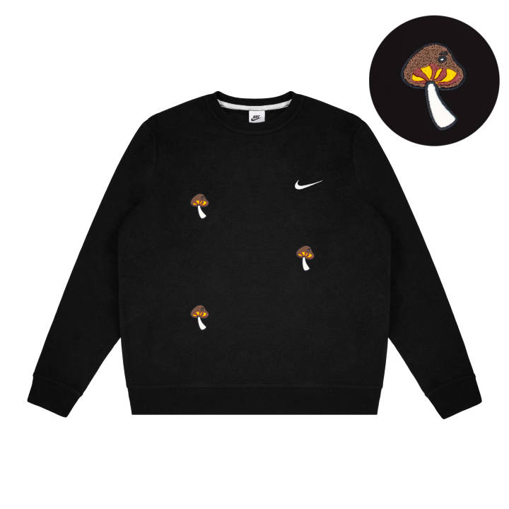 Nike Nike Dri Fit Sweatshirts Unisex Black Crew Neck Moderate Regular