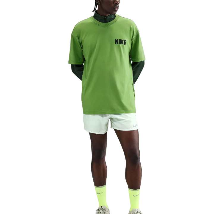 Nike Nike T Shirts Men's Chlorophyll Crew Neck Moderate Straight Fit