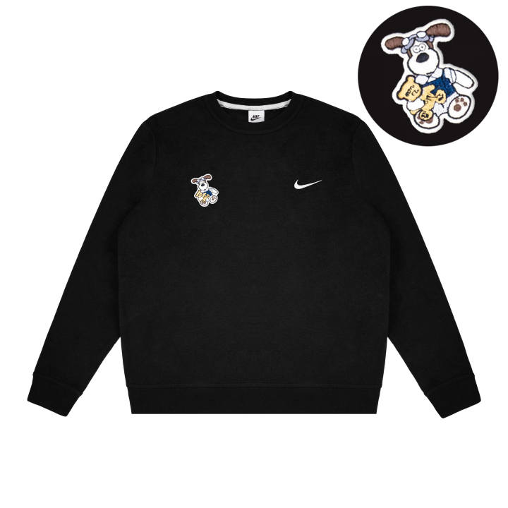 Nike Nike Dri Fit Sweatshirts Unisex Black Crew Neck Moderate Regular