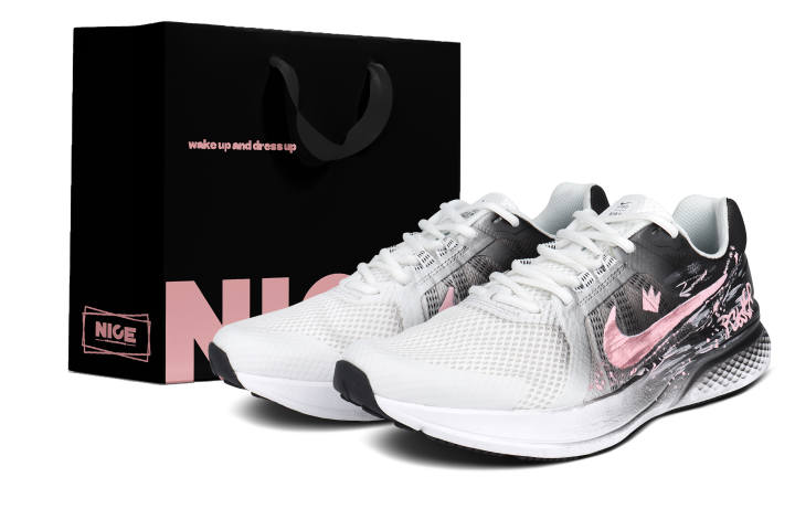 Nike Nike Run Swift 2 Fabric Abrasion Resistant Breathable Coverage Low top Running Shoes Men's White