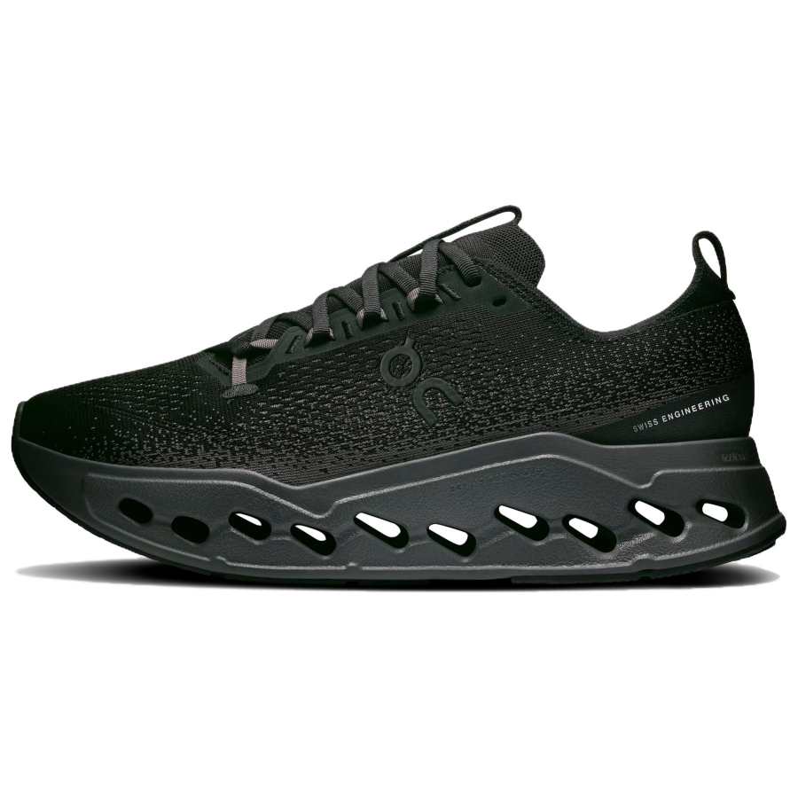 On On Cloudsurfer Max Polyester Breathable Low top Running Shoes Men's Black