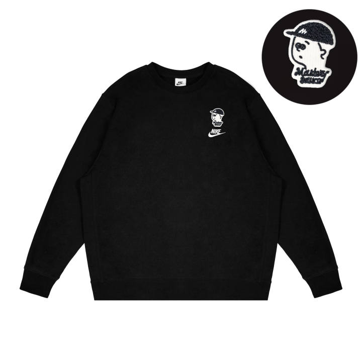 Nike Nike Dri Fit Sweatshirts Unisex Black Crew Neck Moderate Other