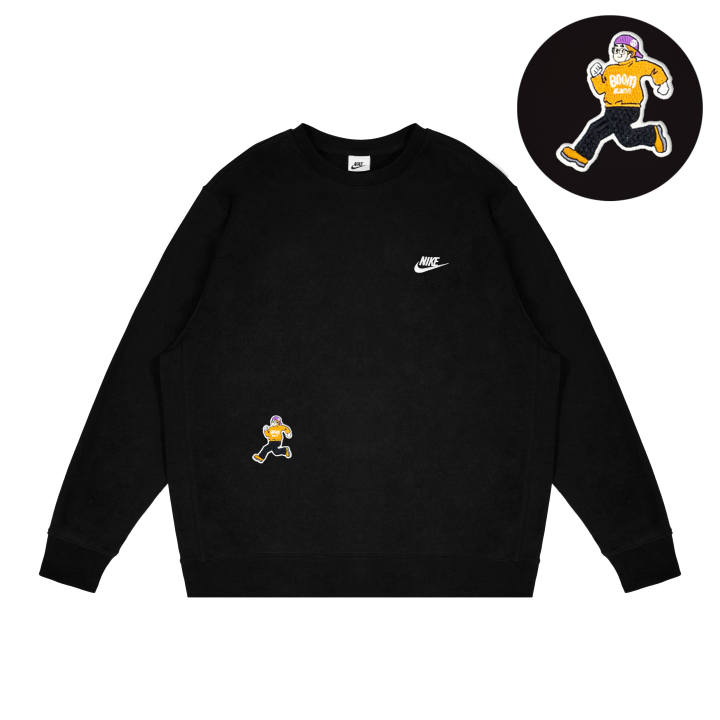 Nike Nike Dri Fit Sweatshirts Unisex Black Crew Neck Moderate Other