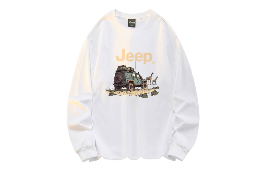 Jeep T Shirts Unisex Crew Neck Moderate Straight Fit