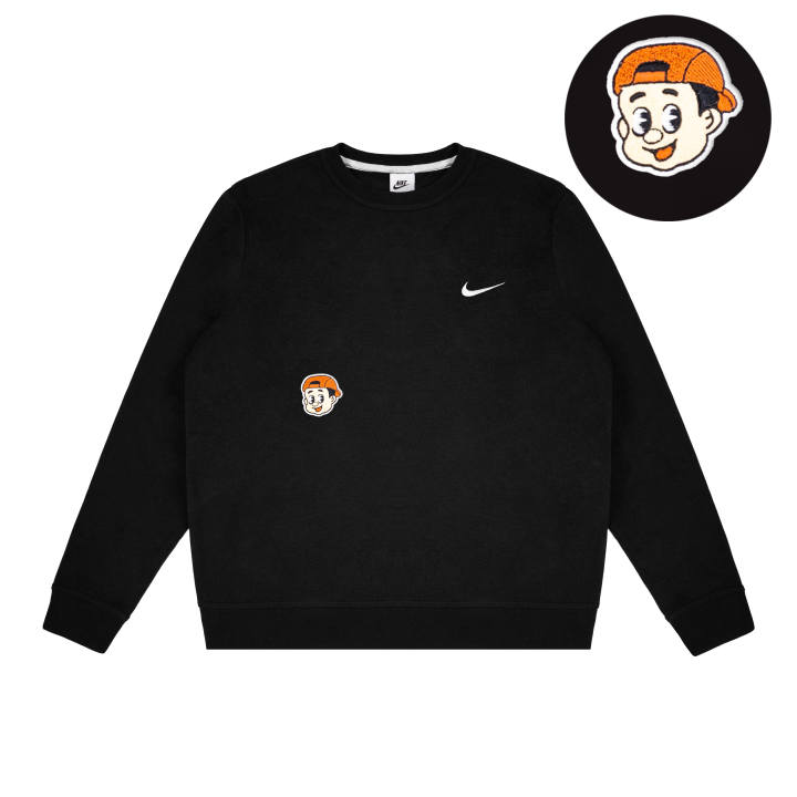 Nike Nike Dri Fit Sweatshirts Unisex Black Crew Neck Moderate Regular