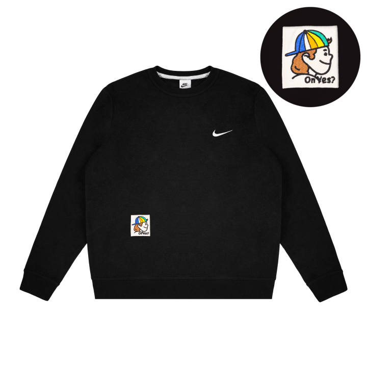 Nike Nike Dri Fit Sweatshirts Unisex Black Crew Neck Moderate Regular