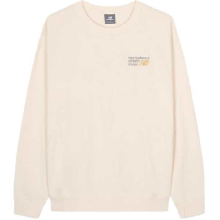 New Balance New Balance Sweatshirts Men's Light Beige Crew Neck Moderate