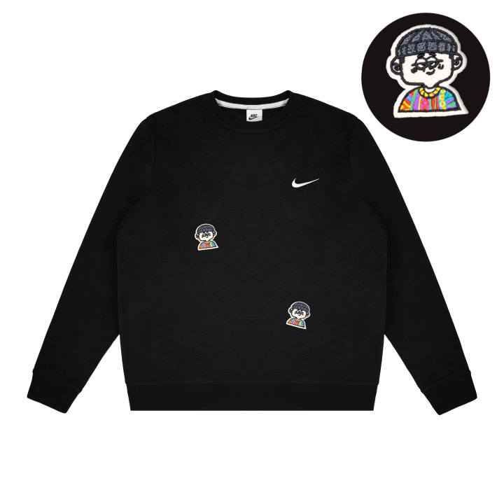 Nike Nike Dri Fit Sweatshirts Unisex Black Crew Neck Moderate Regular
