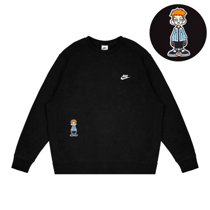 Nike Nike Dri Fit Sweatshirts Unisex Black Crew Neck Moderate Other