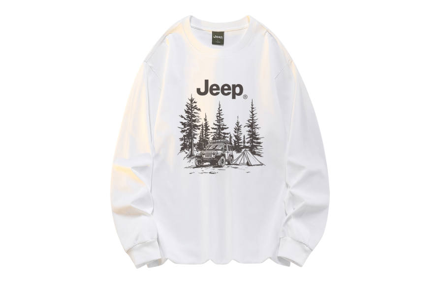Jeep T Shirts Unisex Crew Neck Moderate Straight Fit