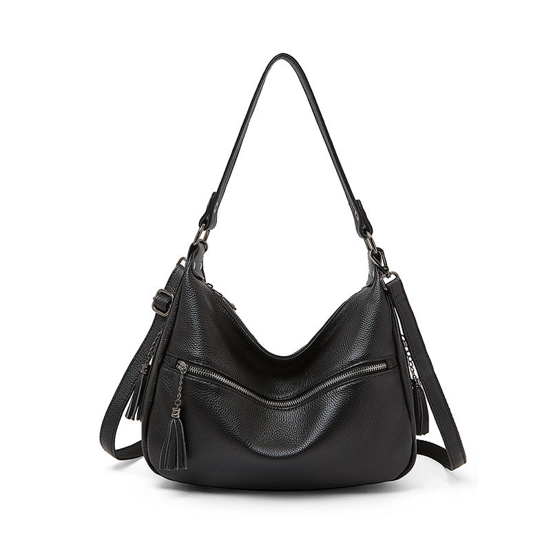 LAORENTOU Top Grain Cow Leather Shoulder Bag Regular Women's Multicolor