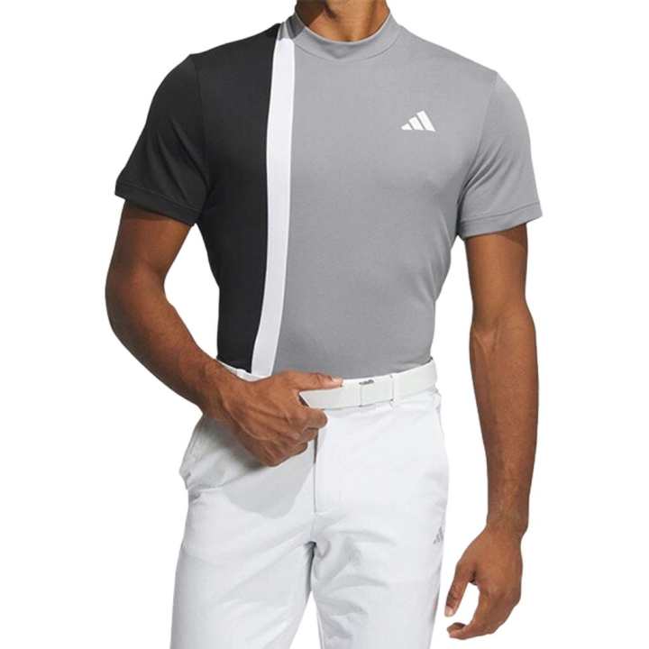Adidas Adidas T Shirts Men's Black Gray Color Turtleneck