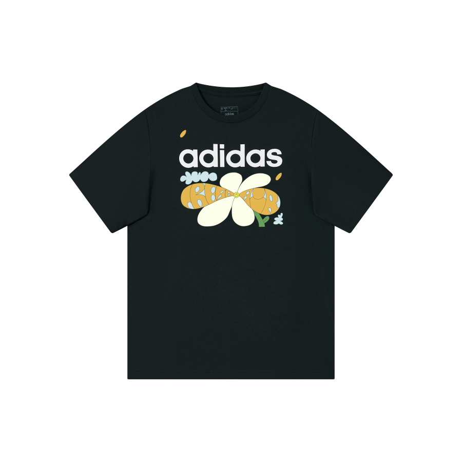 Adidas Adidas T Shirts Unisex Black Crew Neck Moderate Straight Fit