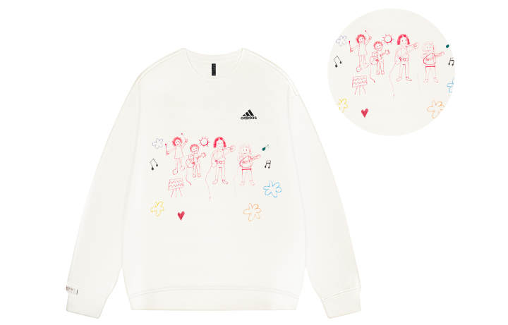 Adidas Adidas LABEL Sweatshirt Unisex White