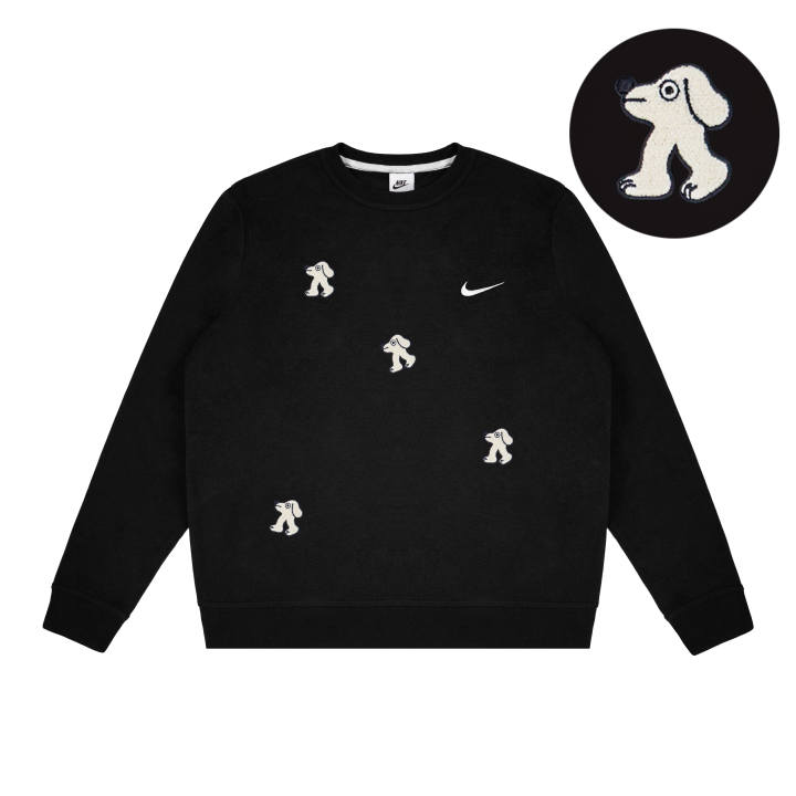 Nike Nike Dri Fit Sweatshirts Unisex Black Crew Neck Moderate Regular