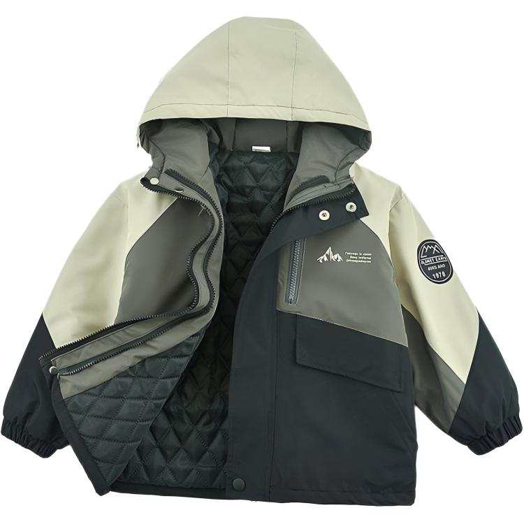 PROTECTCAMEL Kids Outdoor Wear Hooded Thickened And Fleece Lined