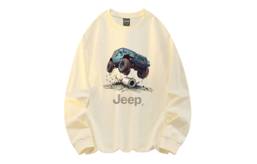 Jeep T Shirts Unisex Crew Neck Moderate Straight Fit