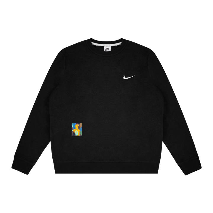 Nike Nike Dri Fit Sweatshirts Unisex Black Crew Neck Moderate Regular