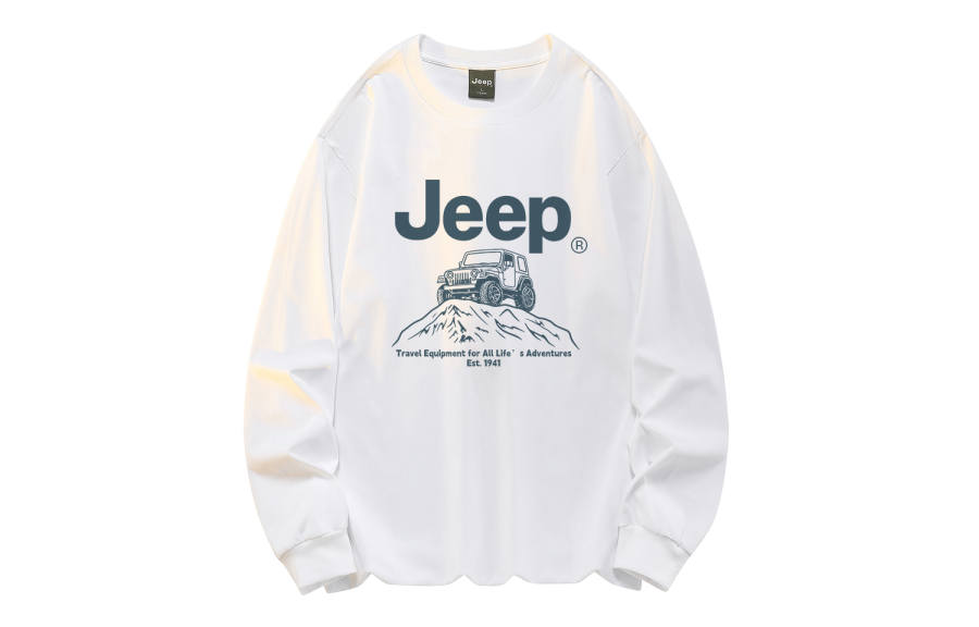 Jeep T Shirts Unisex Crew Neck Moderate Straight Fit