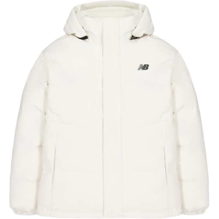 New Balance New Balance Down Jackets Unisex Ivory White Detachable Hood Moderate