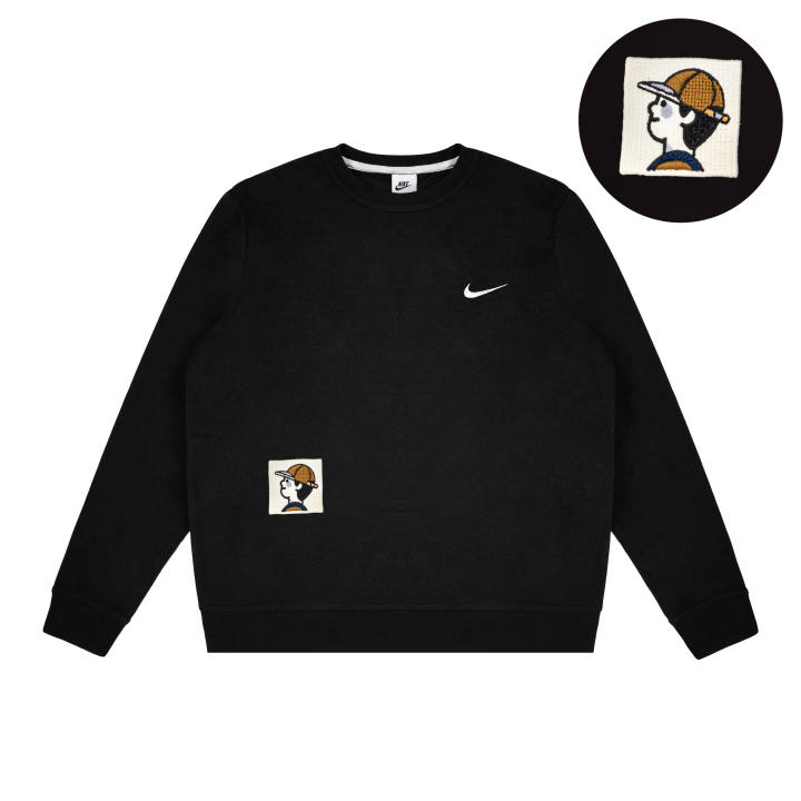Nike Nike Dri Fit Sweatshirts Unisex Black Crew Neck Moderate Regular