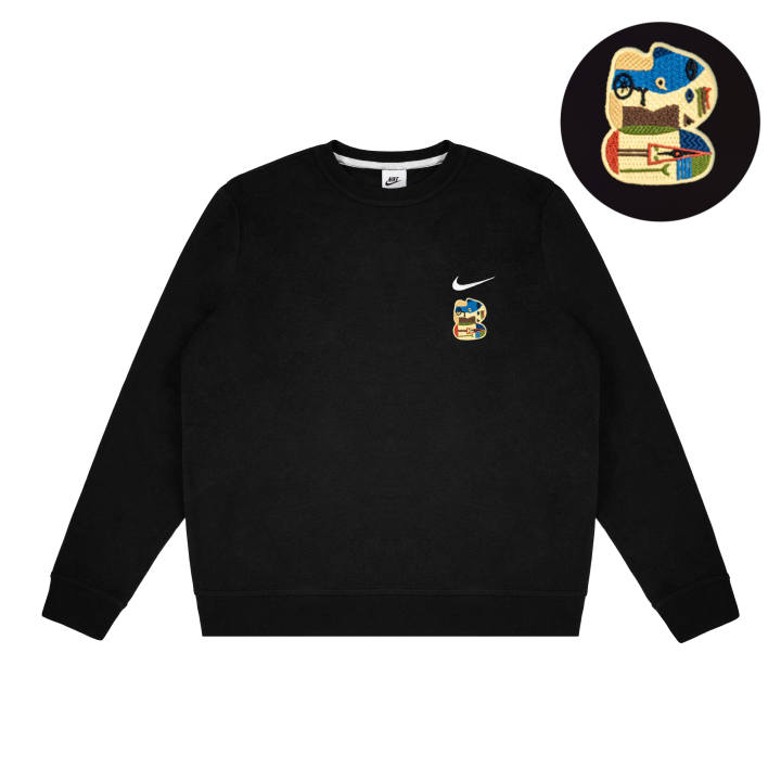 Nike Nike Dri Fit Sweatshirts Unisex Black Crew Neck Moderate Regular