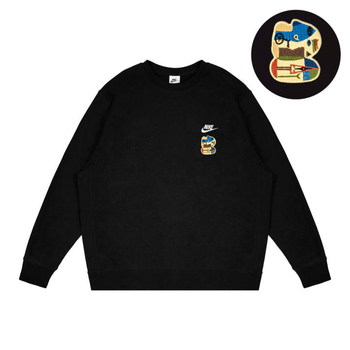 Nike Nike Dri Fit Sweatshirts Unisex Black Crew Neck Moderate Other