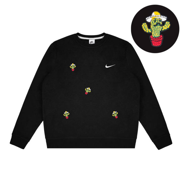 Nike Nike Dri Fit Sweatshirts Unisex Black Crew Neck Moderate Regular