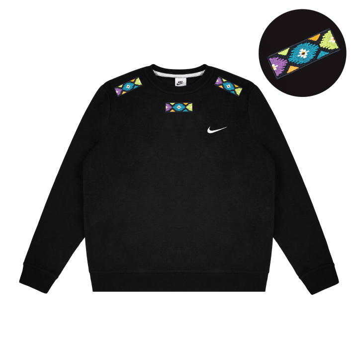 Nike Nike Dri Fit Sweatshirts Unisex Black Crew Neck Moderate Regular