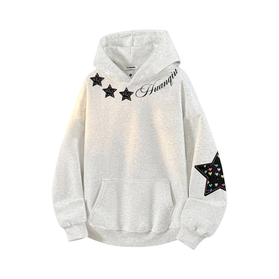 HUANQIU Sweatshirts Unisex Hooded Moderate Heavyweight