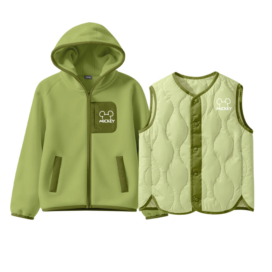 Disney Kids' Fleece Jackets Crew Neck Thickened