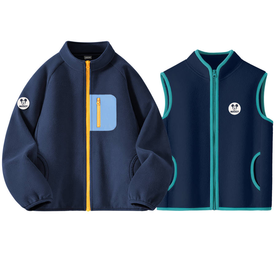 Disney Kids' Fleece Jackets Crew Neck Thickened