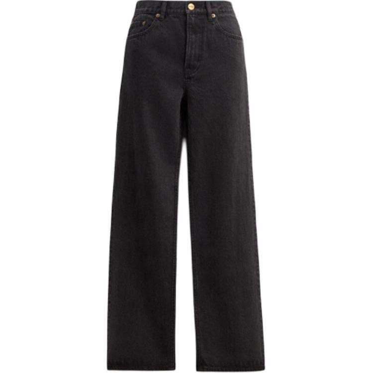COACH Jeans Women's Black Moderate Straight Fit Pants