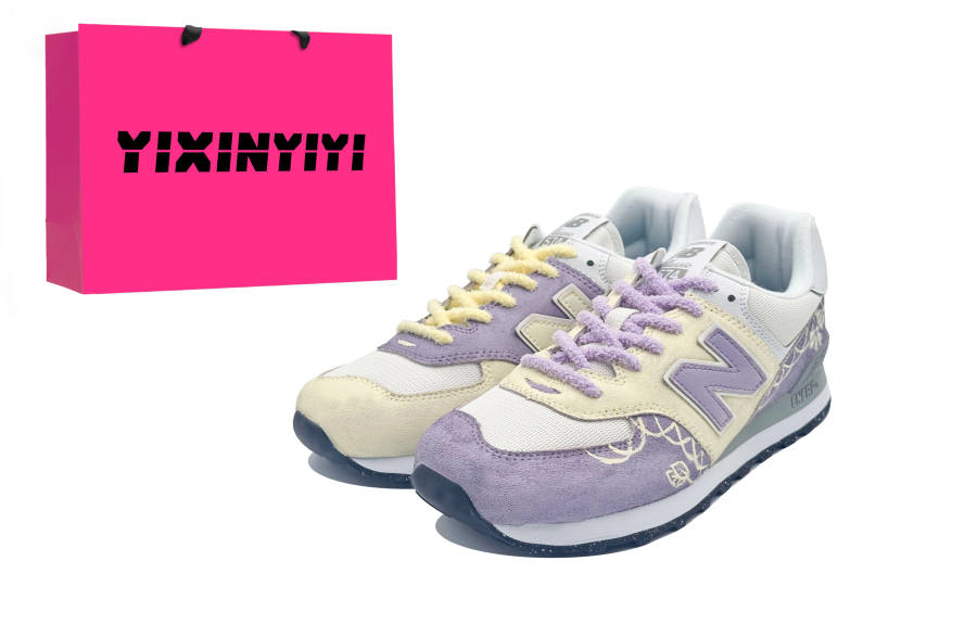 New Balance New Balance NB 574 Low top Running Shoes Unisex Yellow Purple