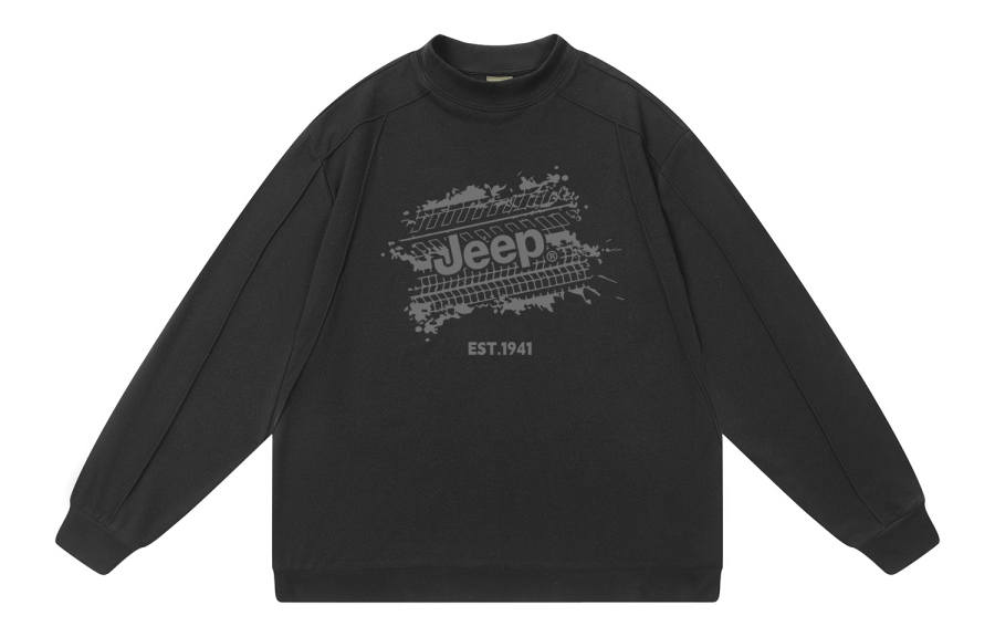 Jeep Sweatshirts Unisex Crew Neck Moderate Heavyweight
