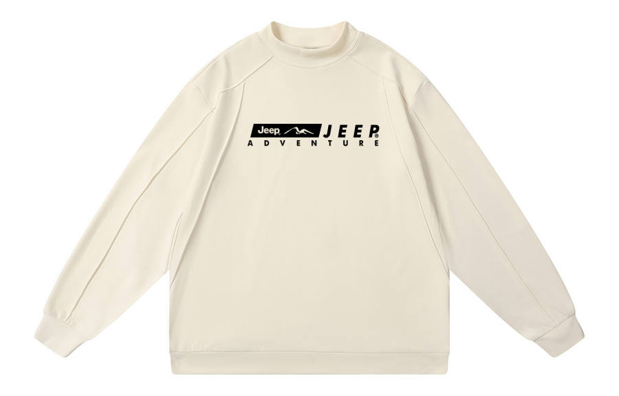 Jeep Sweatshirts Unisex Crew Neck Moderate Heavyweight