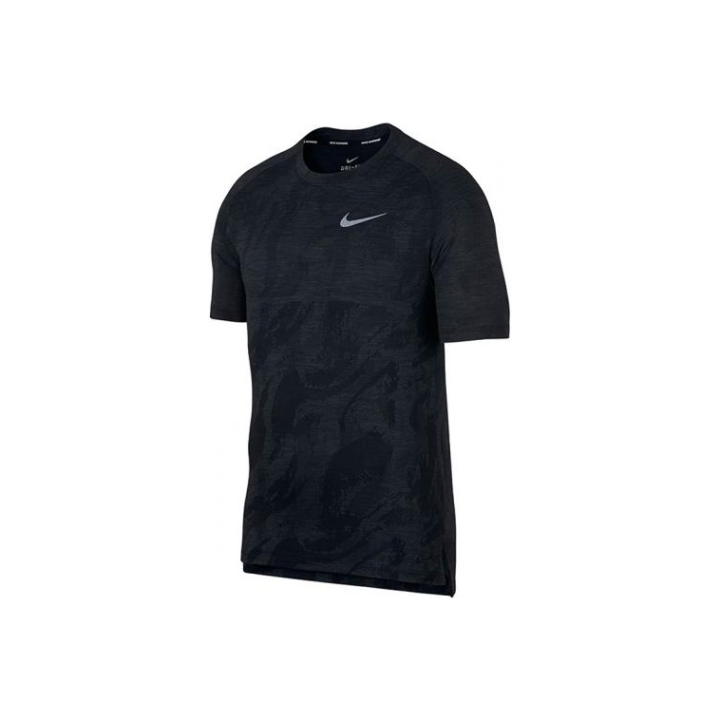 Nike Nike T Shirts Men's Black Crew Neck Moderate Straight Fit